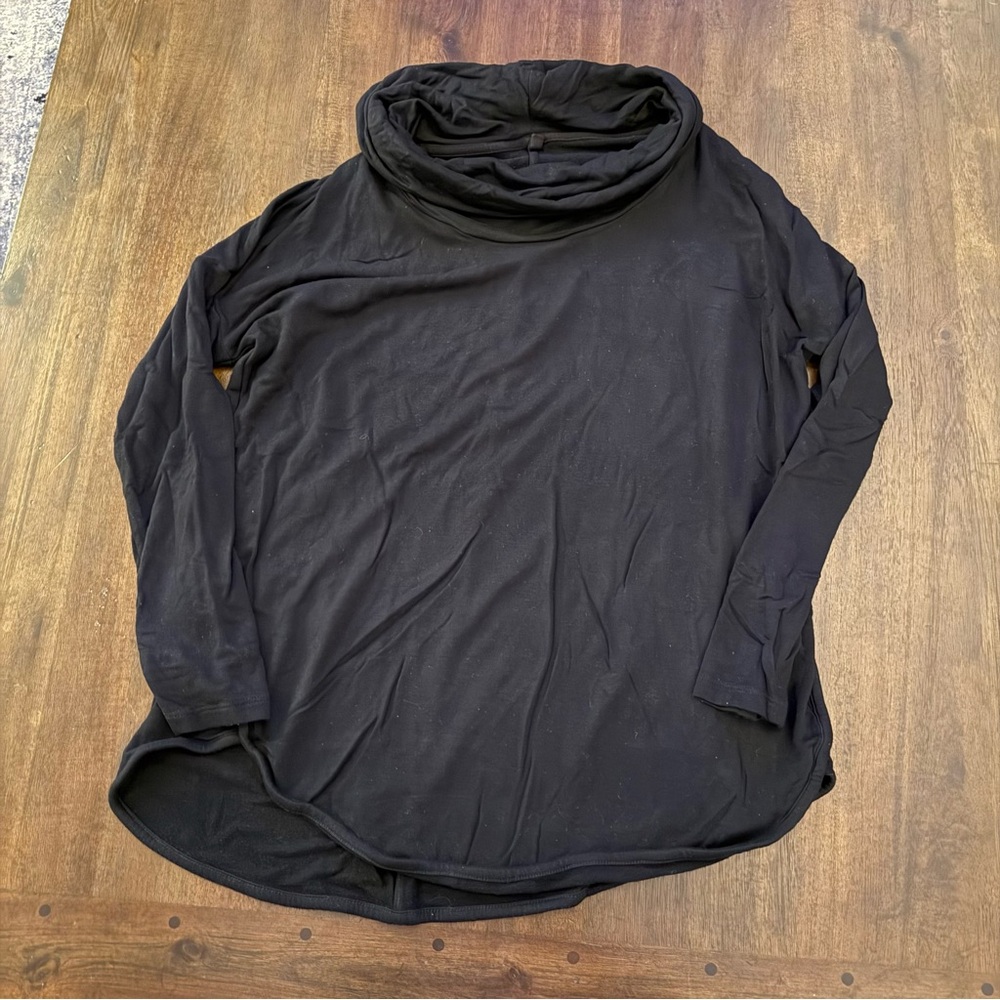Lou‎ & Grey Black Cowl Neck Top